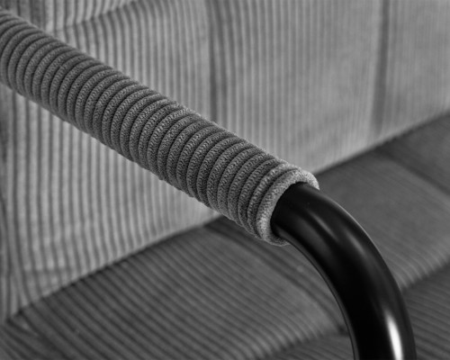 Набор 2 шт Стул барный DOBRIN KRUGER ARM BLACK, серый вельвет (LAR-E2041-25)