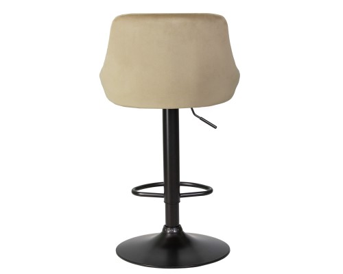 Стул барный DOBRIN LOGAN BLACK, мокко велюр (MJ9-9)