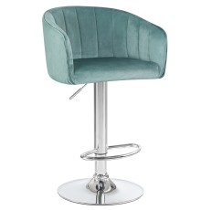 Стул барный DOBRIN DARCY, мятный велюр (1922-8)