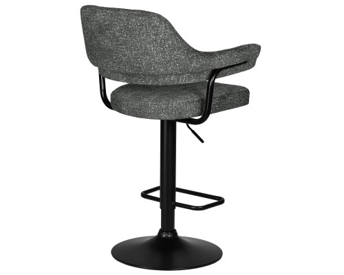 Набор 2 шт Стул барный DOBRIN CHARLY BLACK, серый твид (LEO11)