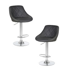 Набор 2 шт Стул барный DOBRIN LOGAN, серый