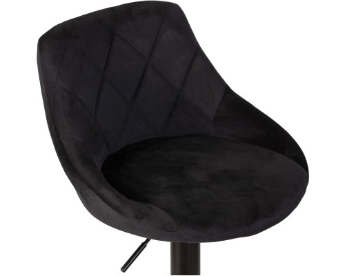 Набор 2 шт Стул барный DOBRIN LOGAN BLACK, черный велюр (MJ9-101)