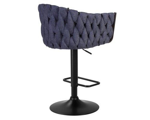 Набор 2 шт Стул барный DOBRIN LEON, синяя ткань (LAR-275-29)