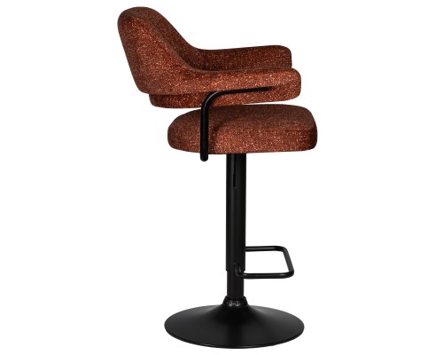Набор 2 шт Стул барный DOBRIN CHARLY BLACK, терракотовый твид (LEO56)
