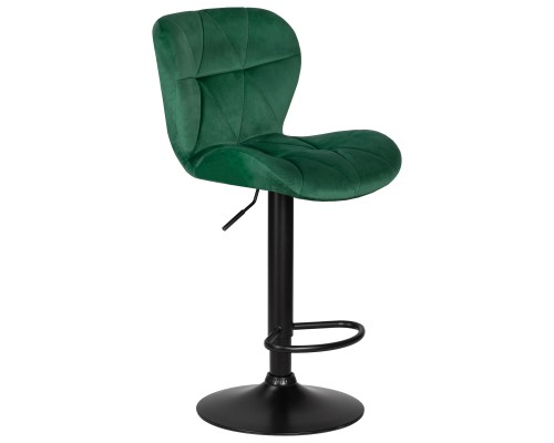 Набор 2 шт Стул барный DOBRIN BARNY BLACK, зеленый велюр (MJ9-88)