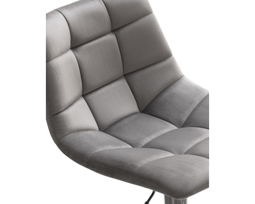 Набор 2 шт Стул барный DOBRIN TAILOR, серый велюр (MJ9-75)