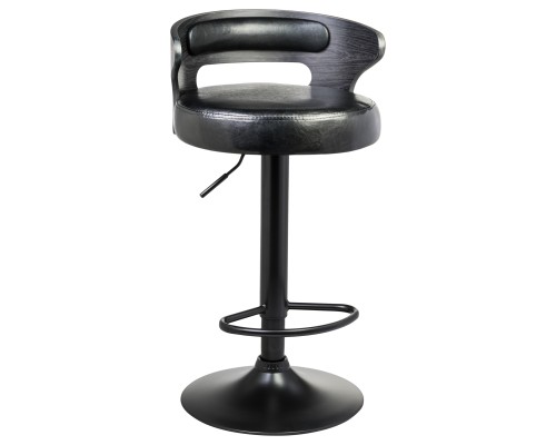 Стул барный DOBRIN FRED BLACK, чёрное дерево, чёрный