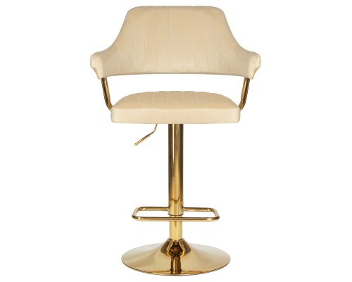 Стул барный DOBRIN CHARLY GOLD, бежевый велюр (MJ9-10)