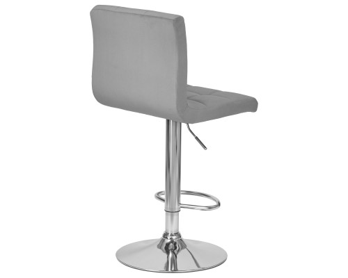Набор 2 шт Стул барный DOBRIN CANDY, серый велюр (MJ9-75)