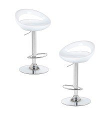 Набор 2 шт Стул барный DOBRIN DISCO, белый