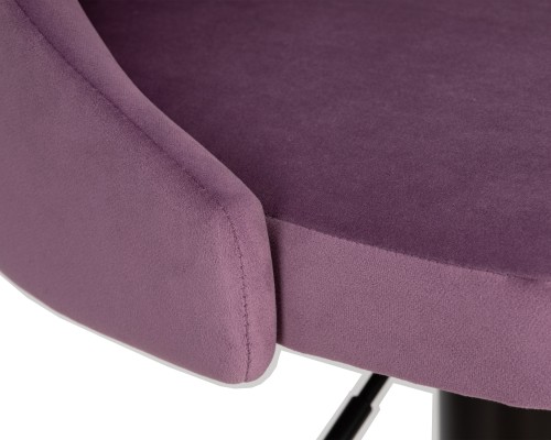 Набор 2 шт Стул барный DOBRIN JOSEPH BLACK, пудрово-сиреневый велюр (MJ9-52)