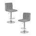 Набор 2 шт Стул барный DOBRIN CANDY, серый велюр (MJ9-75)