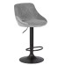 Набор 2 шт Стул барный DOBRIN LOGAN BLACK, серый велюр (MJ9-75)