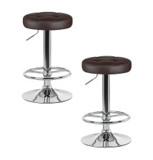 Набор 2 шт Табурет барный DOBRIN BRUNO, коричневый