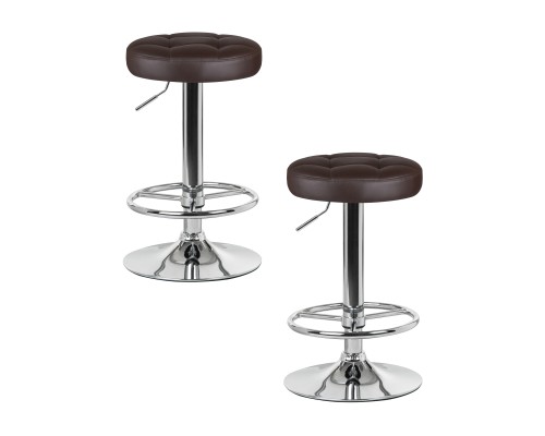 Набор 2 шт Табурет барный DOBRIN BRUNO, коричневый