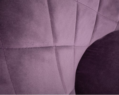 Стул барный DOBRIN LOGAN BLACK, пудрово-сиреневый велюр (MJ9-52)