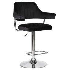 Стул барный DOBRIN CHARLY, черный велюр (MJ9-101)
