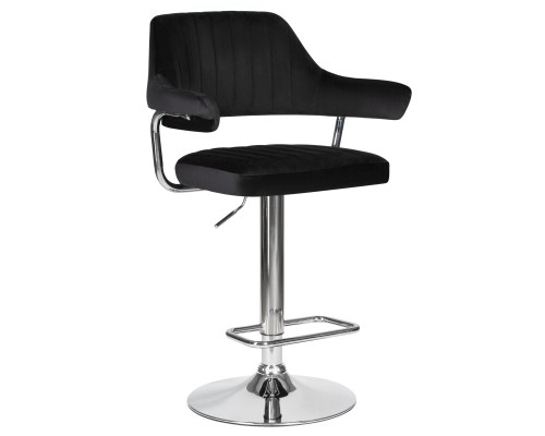Стул барный DOBRIN CHARLY, черный велюр (MJ9-101)