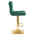 Набор 2 шт Стул барный DOBRIN GOLDIE, зеленый велюр (MJ9-88)