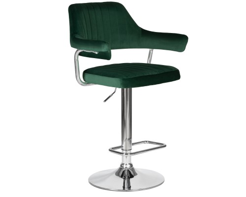 Стул барный DOBRIN CHARLY, зеленый велюр (MJ9-88)