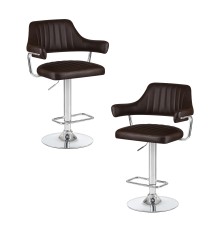 Набор 2 шт Стул барный DOBRIN CHARLY, коричневый