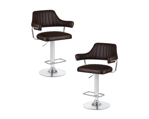 Набор 2 шт Стул барный DOBRIN CHARLY, коричневый