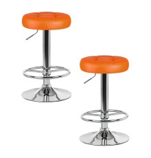 Набор 2 шт Табурет барный DOBRIN BRUNO, оранжевый