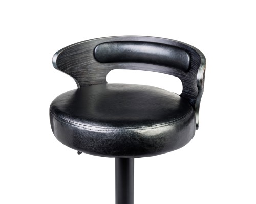 Стул барный DOBRIN FRED BLACK, чёрное дерево, чёрный