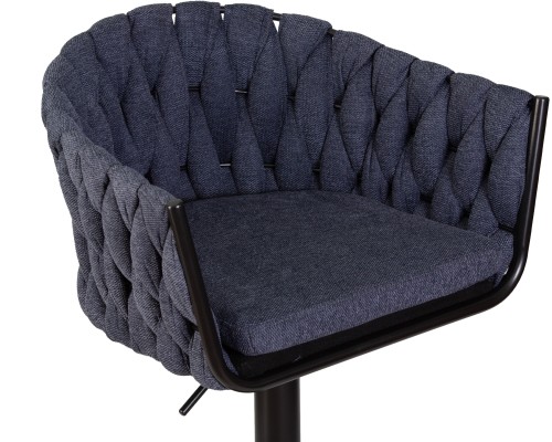 Набор 2 шт Стул барный DOBRIN LEON, синяя ткань (LAR-275-29)