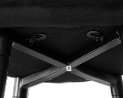 Набор 2 шт Стул полубарный DOBRIN OLIVIA, черные матовые ножки, черный велюр (108-77)