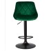 Набор 2 шт Стул барный DOBRIN LOGAN BLACK, зеленый велюр (MJ9-88)