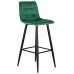 Стул барный DOBRIN NICOLE, черные матовые ножки, зелёный велюр (108-64)