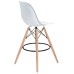 Стул барный DOBRIN DSW BAR, ножки светлый бук, цвет сиденья белый (W-02)