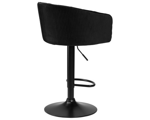 Стул барный DOBRIN DARCY BLACK, черный велюр (1922-21)