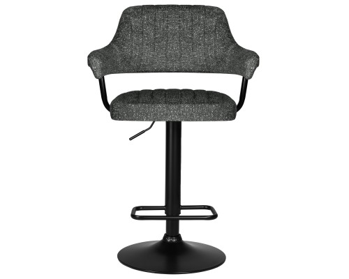 Набор 2 шт Стул барный DOBRIN CHARLY BLACK, серый твид (LEO11)