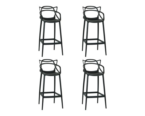 Набор 4 шт Стул барный DOBRIN MASTERS BAR, чёрный (B-03)
