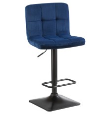Стул барный DOBRIN DOMINIC, синий велюр (MJ9-117)