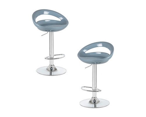 Набор 2 шт Стул барный DOBRIN DISCO, серый