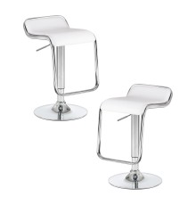 Набор 2 шт Стул барный DOBRIN CRACK, белый