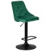 Стул барный DOBRIN JOSEPH BLACK, зеленый велюр (MJ9-88)