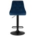 Стул барный DOBRIN JOSEPH BLACK, синий велюр (MJ9-117)