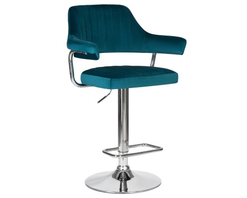 Набор 2 шт Стул барный DOBRIN CHARLY, морской волны велюр (MJ9-99)