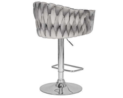 Набор 2 шт Стул барный DOBRIN MARCEL, серый велюр (MJ9-75)