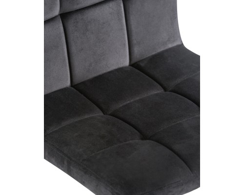 Набор 2 шт Стул барный DOBRIN DOMINIC, черный велюр (MJ9-101)