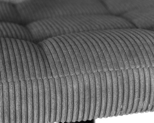 Набор 2 шт Стул барный DOBRIN KRUGER ARM BLACK, серый вельвет (LAR-E2041-25)