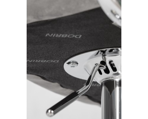 Набор 2 шт Стул барный DOBRIN KRUGER ARM, серый велюр (MJ9-75)