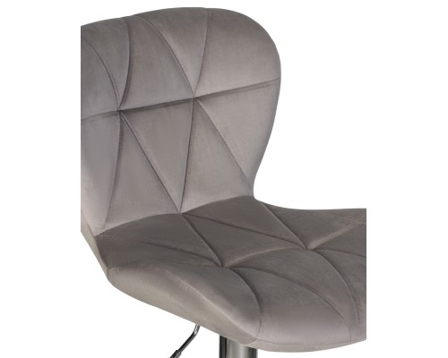 Набор 2 шт Стул барный DOBRIN BARNY, серый велюр (MJ9-75)