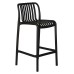 Набор 4 шт Стул полубарный DOBRIN CHLOE, черный