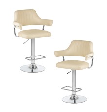 Набор 2 шт Стул барный DOBRIN CHARLY, кремовый
