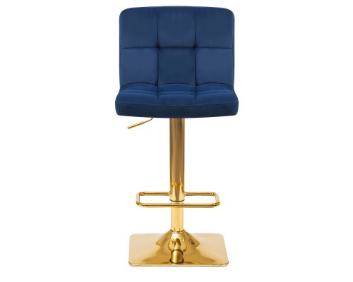 Набор 2 шт Стул барный DOBRIN GOLDIE, синий велюр (MJ9-117)